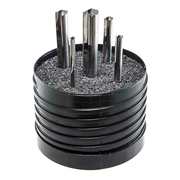 5pc Straight Flute Drill Set in Plastic Index